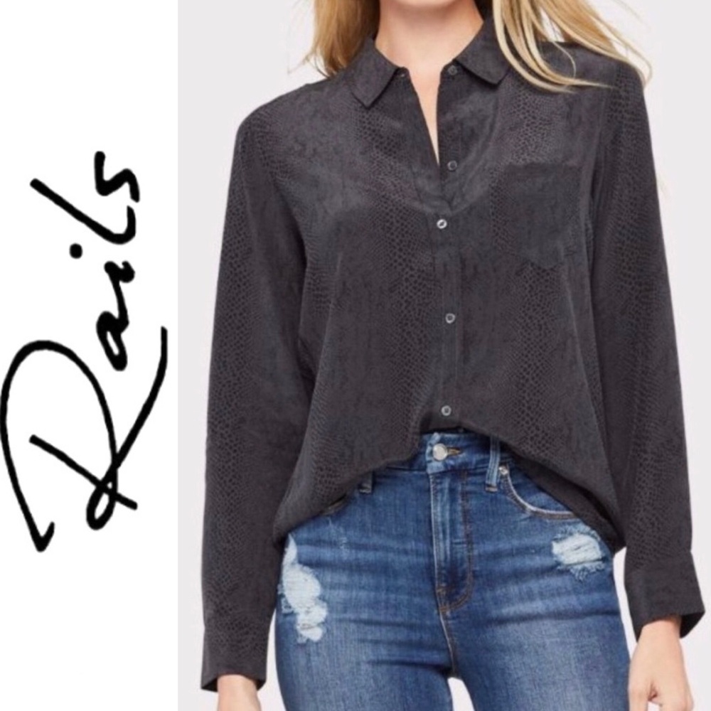 Rails Kate Cobra Silk Button Down - image 1